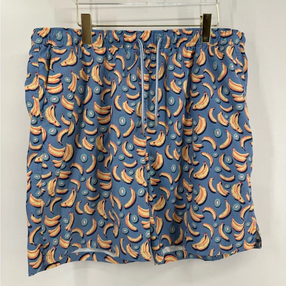 Peter Millar Seaside Collection Banana and Kiwi Swimming‎ Trunks Men’s Size XL